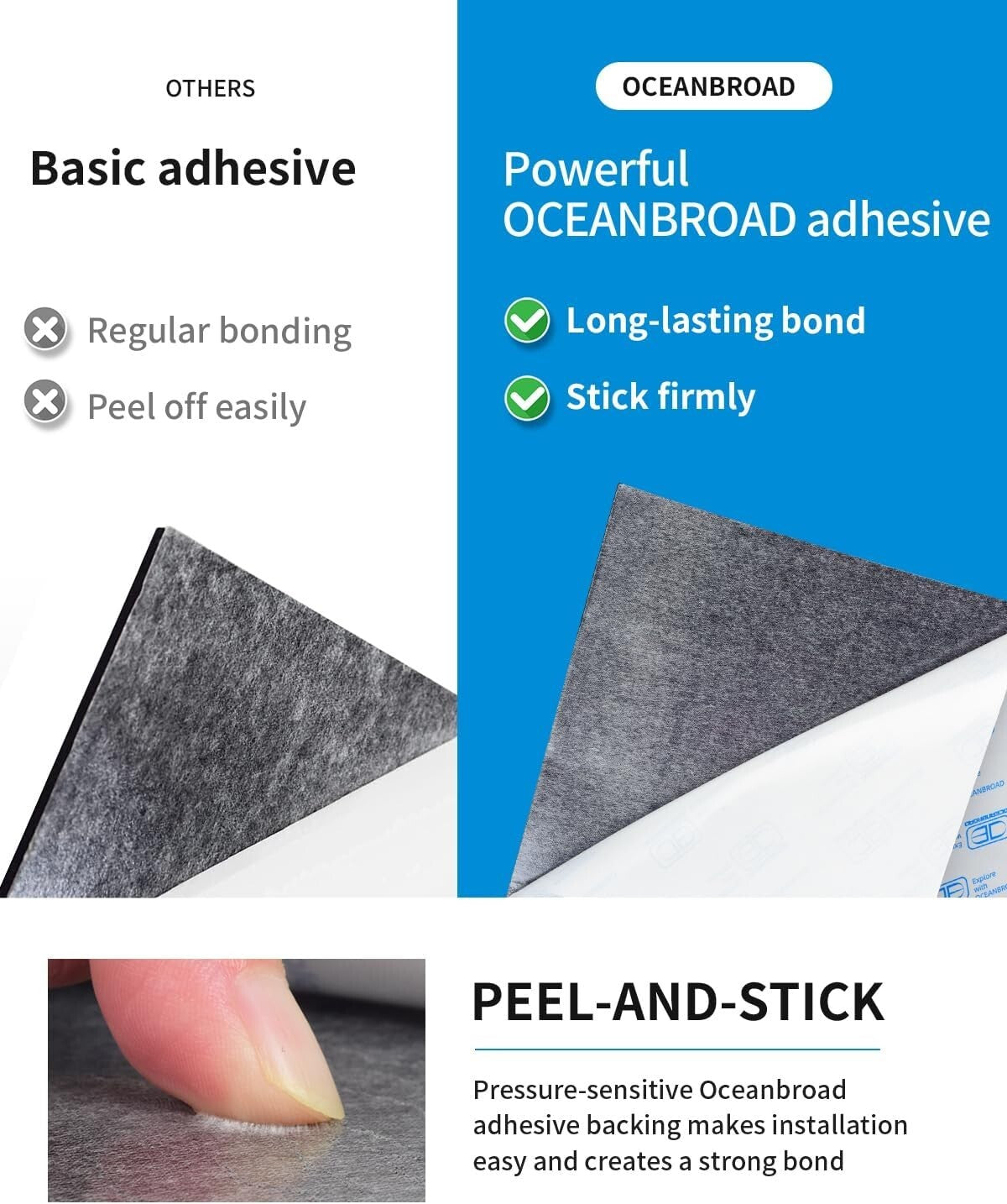 Diamond Pattern Self-Adhesive EVA Foam Boat Flooring Mat - 96''x45'' Non-Slip