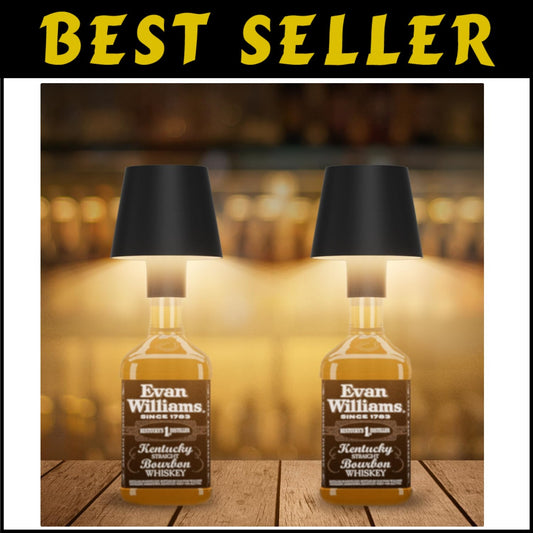 IP54 Waterproof LED Bottle Lamp Set - Cordless Dimmable Light for Home & Outdoor