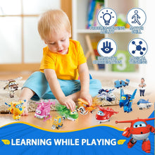 Load image into Gallery viewer, Transforming Airport Playset with 8 Character Figures - Gift for Boys &amp; Girls