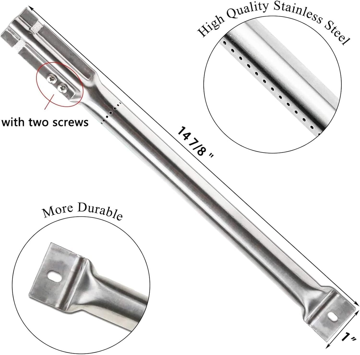 Master Forge Grill Replacement Parts - Stainless Steel Burners & Heat Plates