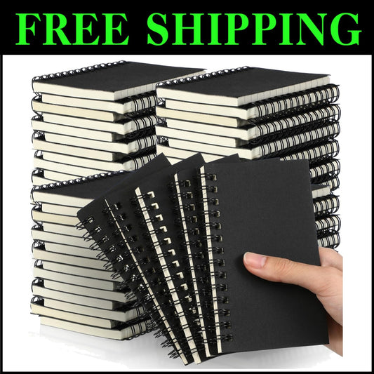 Durable Pocket-Sized Spiral Notepads (3x5) - 120 Pages for School & Work