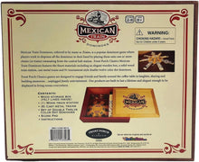 Load image into Gallery viewer, Deluxe Double-12 Mexican Train Dominoes Set with Cast Metal Trains &amp; Score Pad