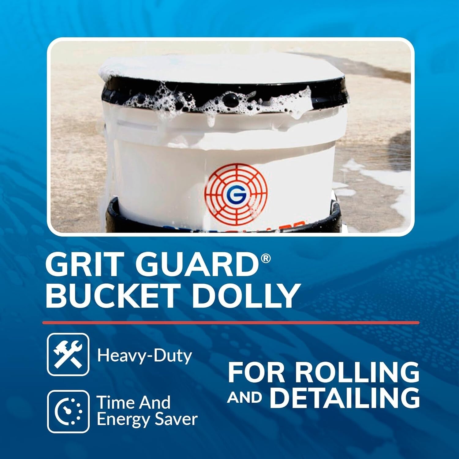 Heavy-Duty Bucket Dolly with Wheels for Effortless Cleaning – 250 lbs Capacity
