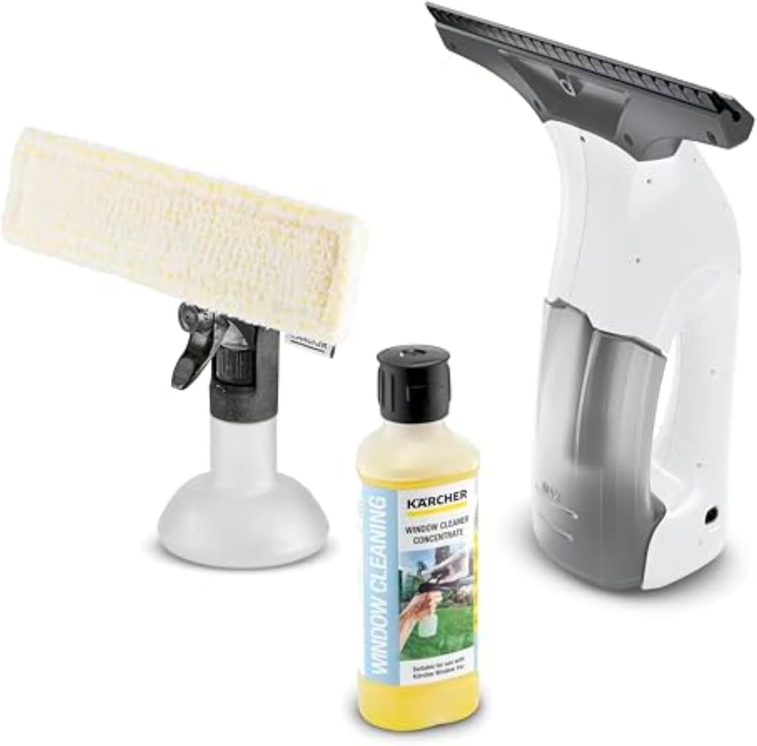 Effortless 10" Window Vacuum Squeegee - Complete Cleaning System Included