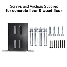 Load image into Gallery viewer, Versatile Fence Post Anchors Set - Includes Screws for Wood &amp; Concrete Floors