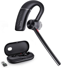 Load image into Gallery viewer, Wireless Bluetooth Earpiece with 4-Mic Noise Cancellation - Ideal for Business