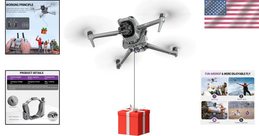 DJI Air 3S Compatible Airdrop Device - Fun and Easy Delivery for Any Occasion