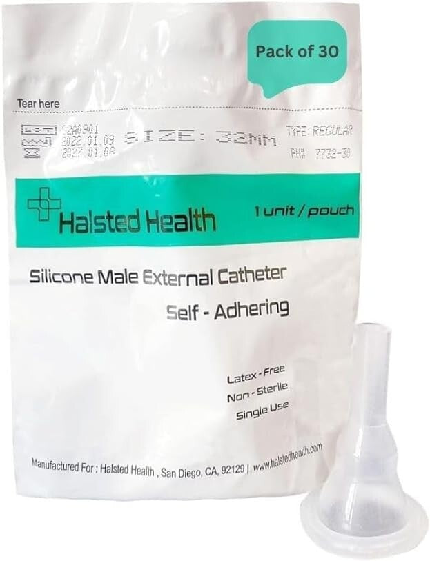 32mm Self-Adhesive Silicone Catheter with Kink Resistance for Maximum Comfort
