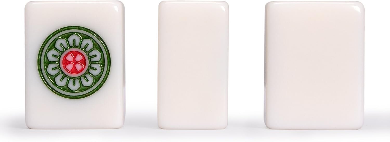 Deluxe Chinese Mahjong Set - 146 Tiles, 3 Dice, Wind Indicator in Portable Case