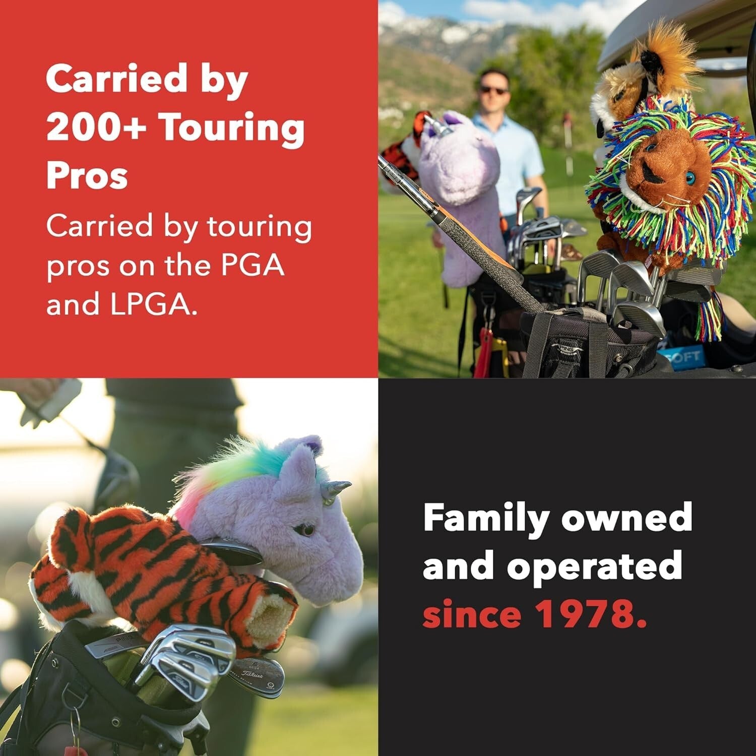 Durable Golf Driver Headcover with Unique Cartoon Design - Lifetime Guarantee