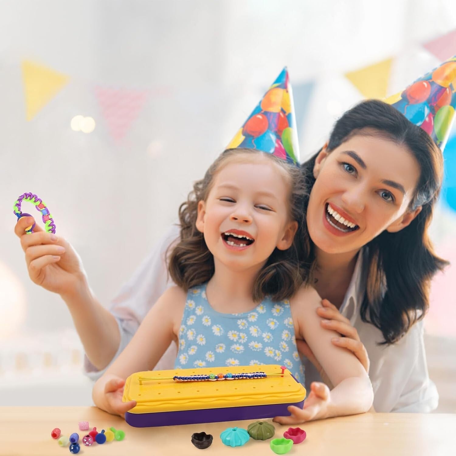 Fun DIY Bracelet Maker Kit with Charms - Perfect Birthday Gift for Girls 7-12