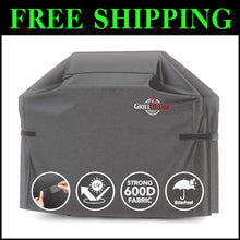 Load image into Gallery viewer, Adjustable Heavy-Duty Grill Cover – 60-Inch Waterproof, Fits Weber &amp; Charbroil