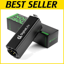 Load image into Gallery viewer, XLR Ground Loop Isolator for Clear Audio - Female-to-Male Connection, No Power