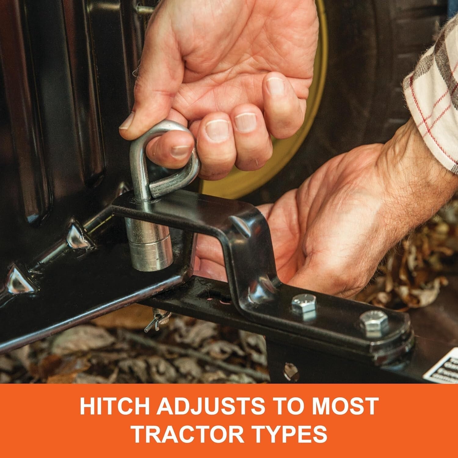 Foldable 44" Lawn Sweeper - Rust-Resistant, Easy Assembly for Ultimate Lawn Care