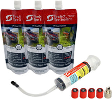 Load image into Gallery viewer, Comprehensive Lawn Mower Tire Sealant with Injector - Prevents Flats Year Round