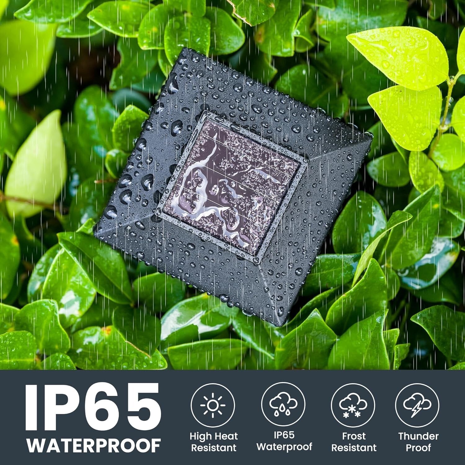 10-Pack Flickering Flame Solar LED Lights - Waterproof Outdoor Decor