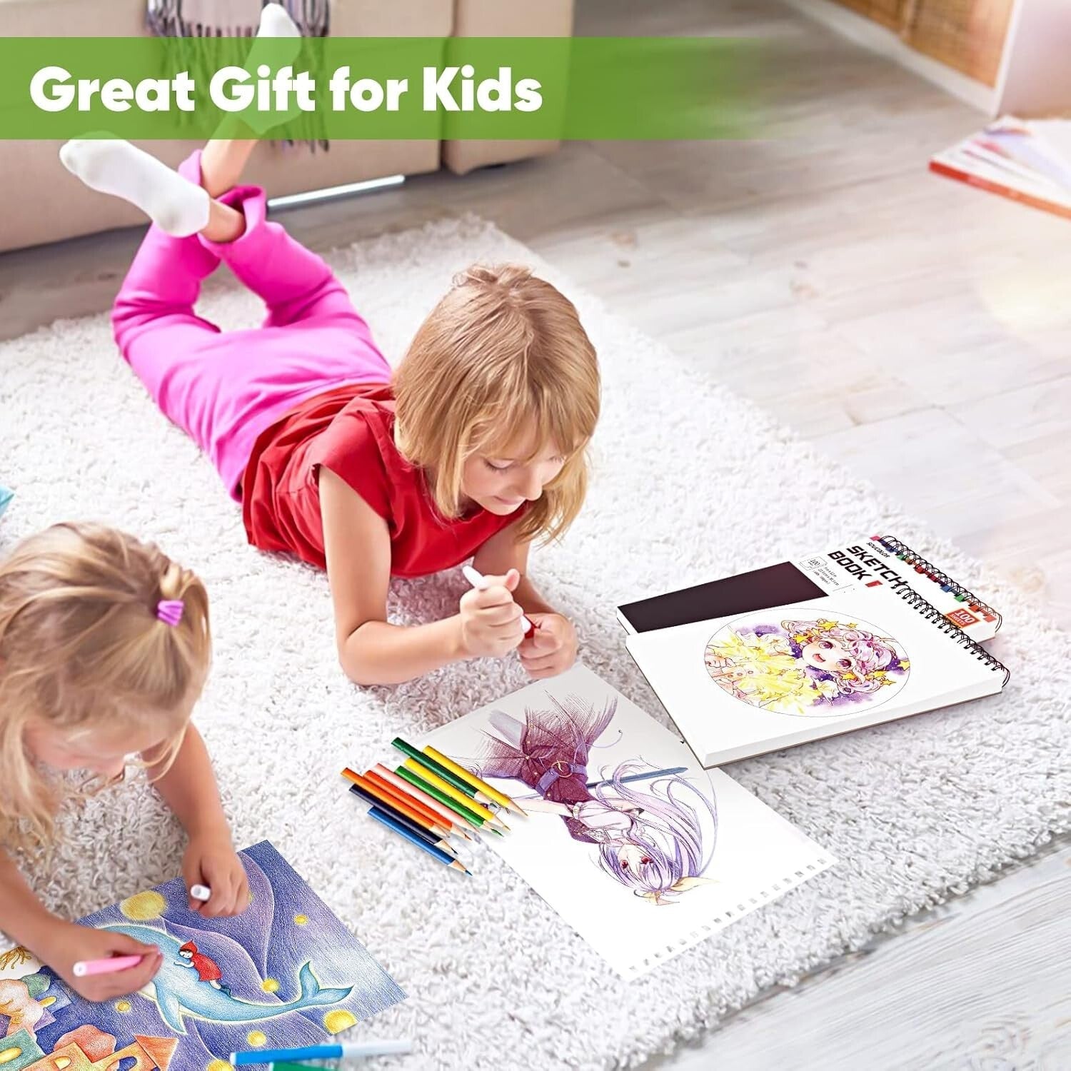 Versatile 9x12 Sketch Pads - Premium Acid-Free Drawing Books for All Artists