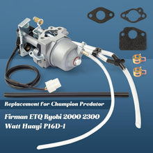 Load image into Gallery viewer, High-Quality Carburetor + Fuel Lines for 2000-2300W Generators - Cost-Effective