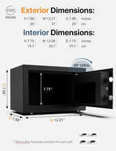 Load image into Gallery viewer, Alloy Steel Digital Safe with Voice Command &amp; Emergency Charger - 0.5 Cubic Feet