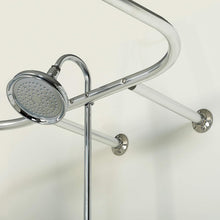 Load image into Gallery viewer, Freestanding Tub Oval Shower Curtain Rod - Rustproof Aluminum, Fits 60" x 28"