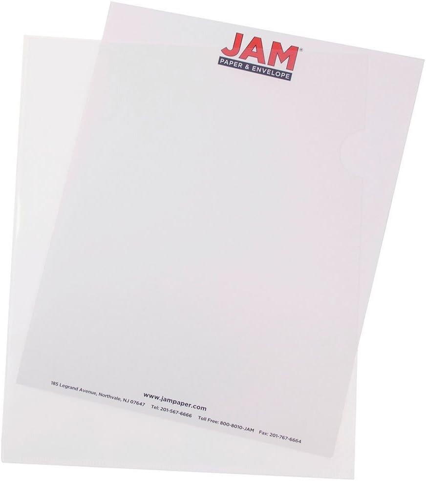 Bulk Pack of 120 Letter Size Clear Project Pockets - Protect Documents Elegantly