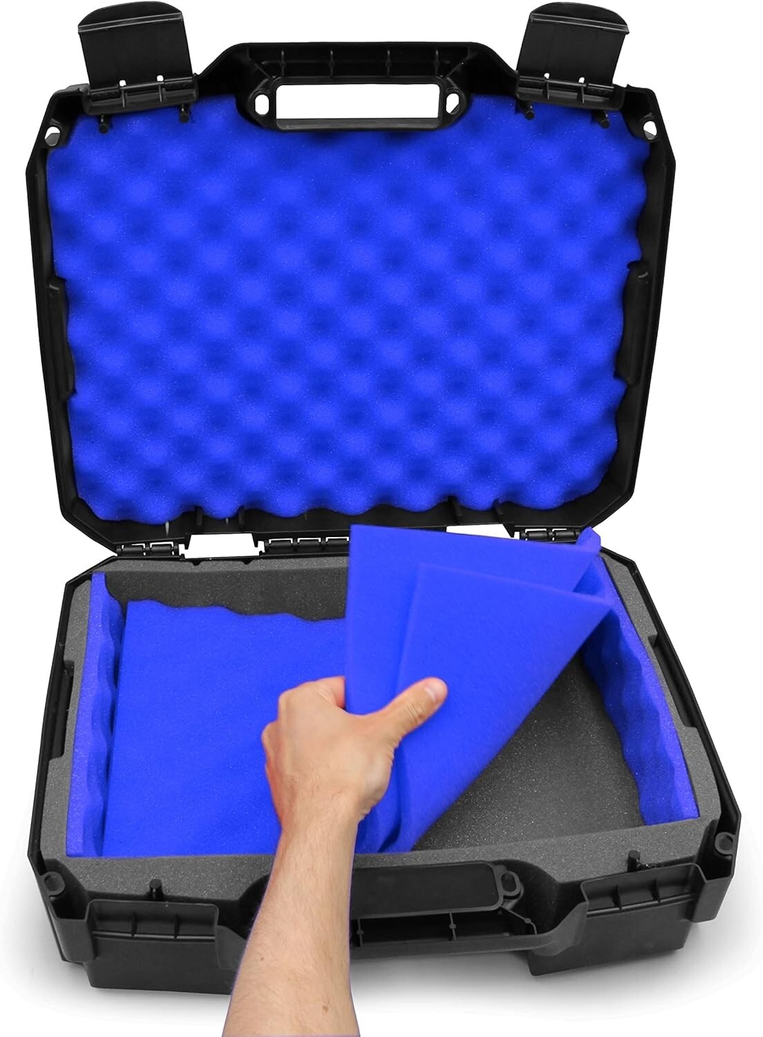 Crushproof 15" Hard Shell Laptop Case with Foam for Safe Travel & Storage