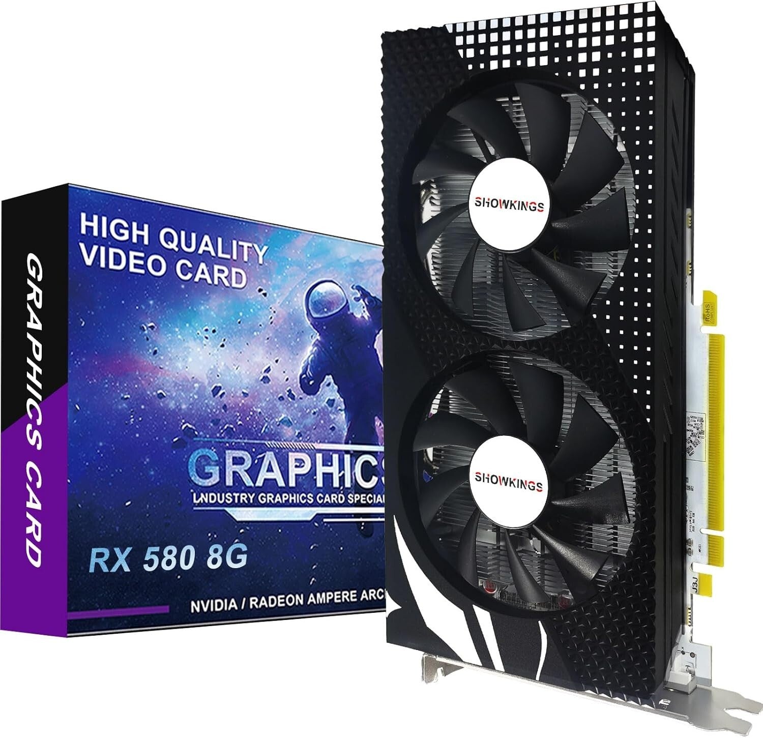 8GB GDDR5 Radeon RX 580 - Multi-Functional Graphics Card Perfect for Work & Play
