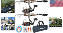Load image into Gallery viewer, Telescopic Fishing Rod and Reel Set - 8.86ft Carbon Fiber for Sea &amp; Freshwater