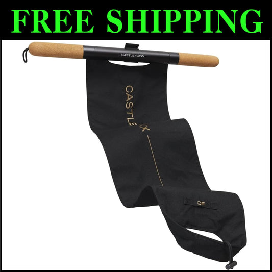 Durable Mobility Stretch Strap with Eco-Friendly Cork for Athletes & Therapists