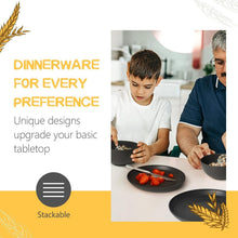 Load image into Gallery viewer, Elegant 40-Piece Service for 8 - Unbreakable Black Dinner Set for Every Occasion