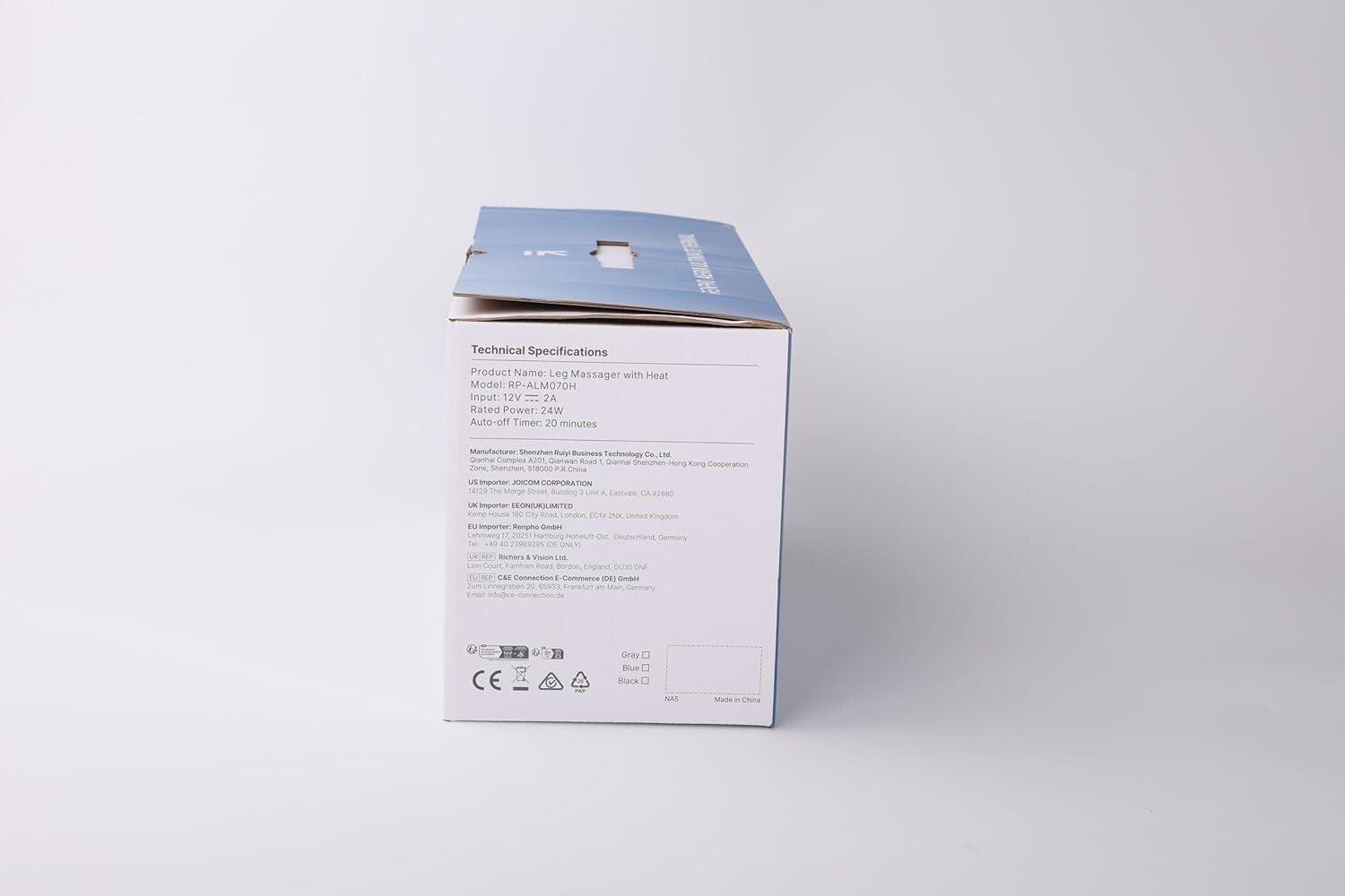 Effective Leg Massager with Heating Therapy for Ultimate Relaxation - Grey