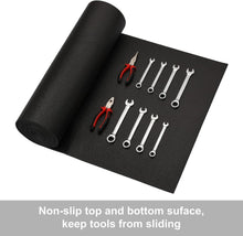 Load image into Gallery viewer, Durable Adjustable Toolbox Drawer Liner, 24" Wide x 24 Feet Long - Black Rubber