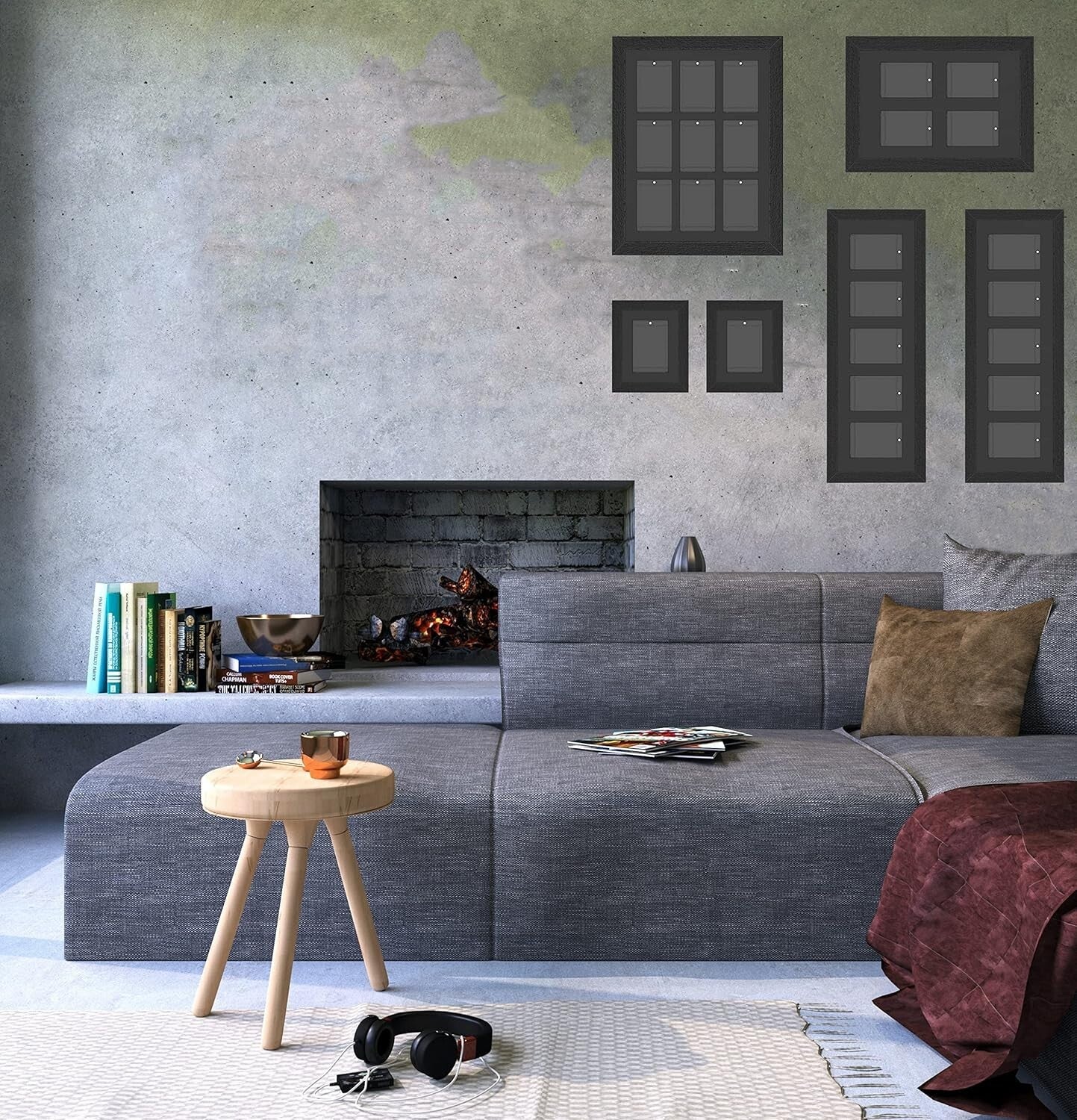 Elegant 6-Card Wall Frame for Trading Cards - Easy Assembly, No Tools Required