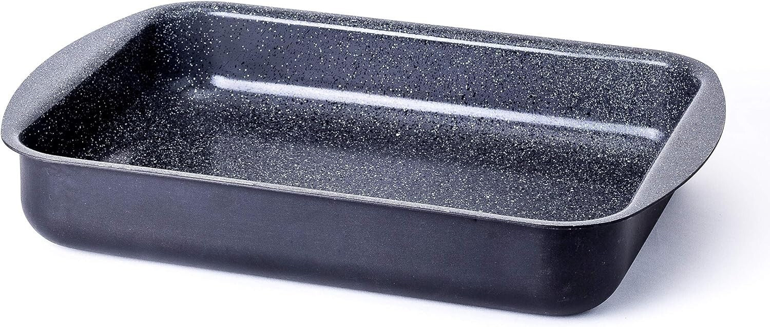 Deep Nonstick Ceramic Roasting Tray - Perfect for Family Feasts & Basting