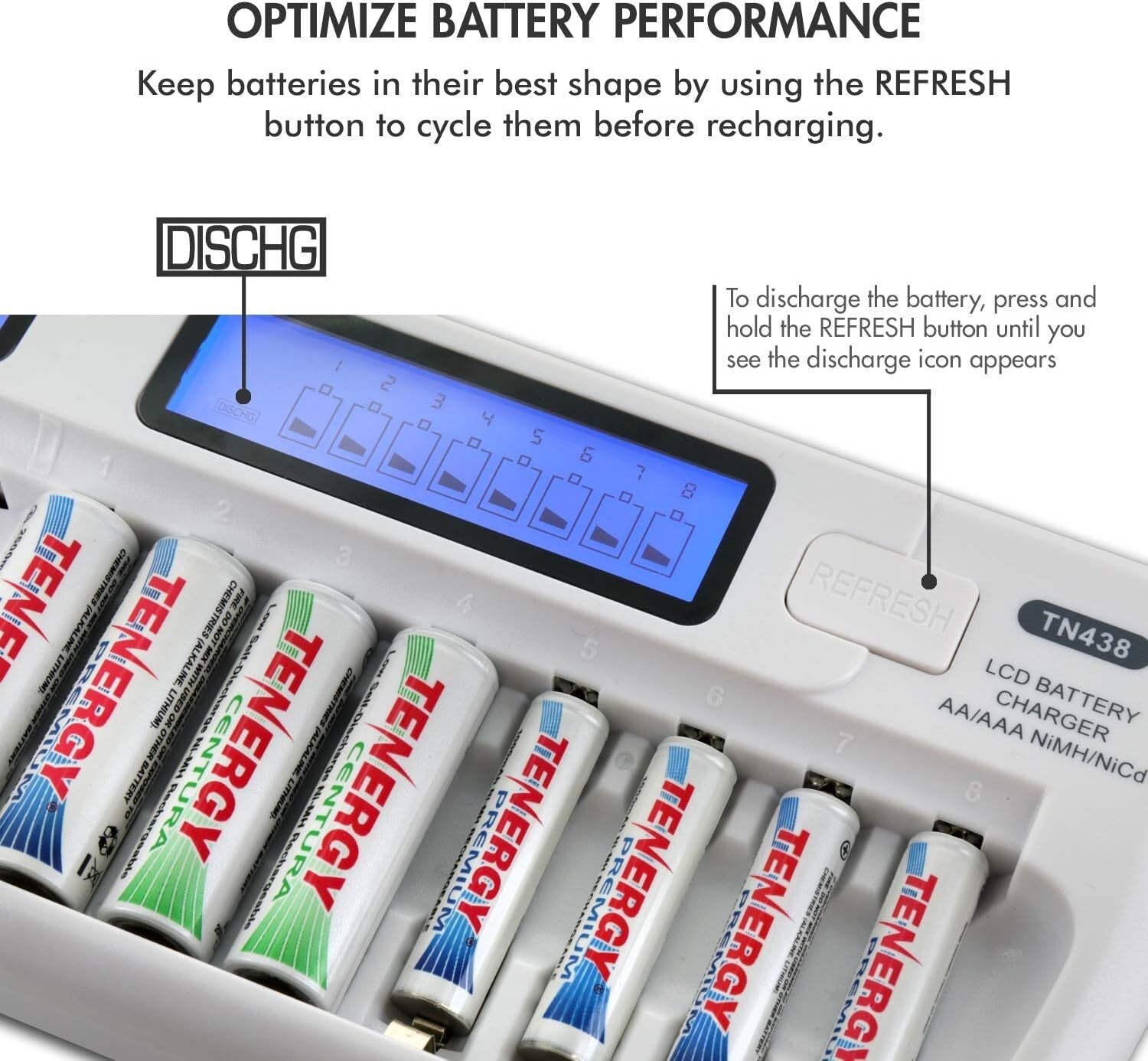 Effortless 16-Bay AA/AAA Battery Charger with LCD Status - Home & Travel Ready