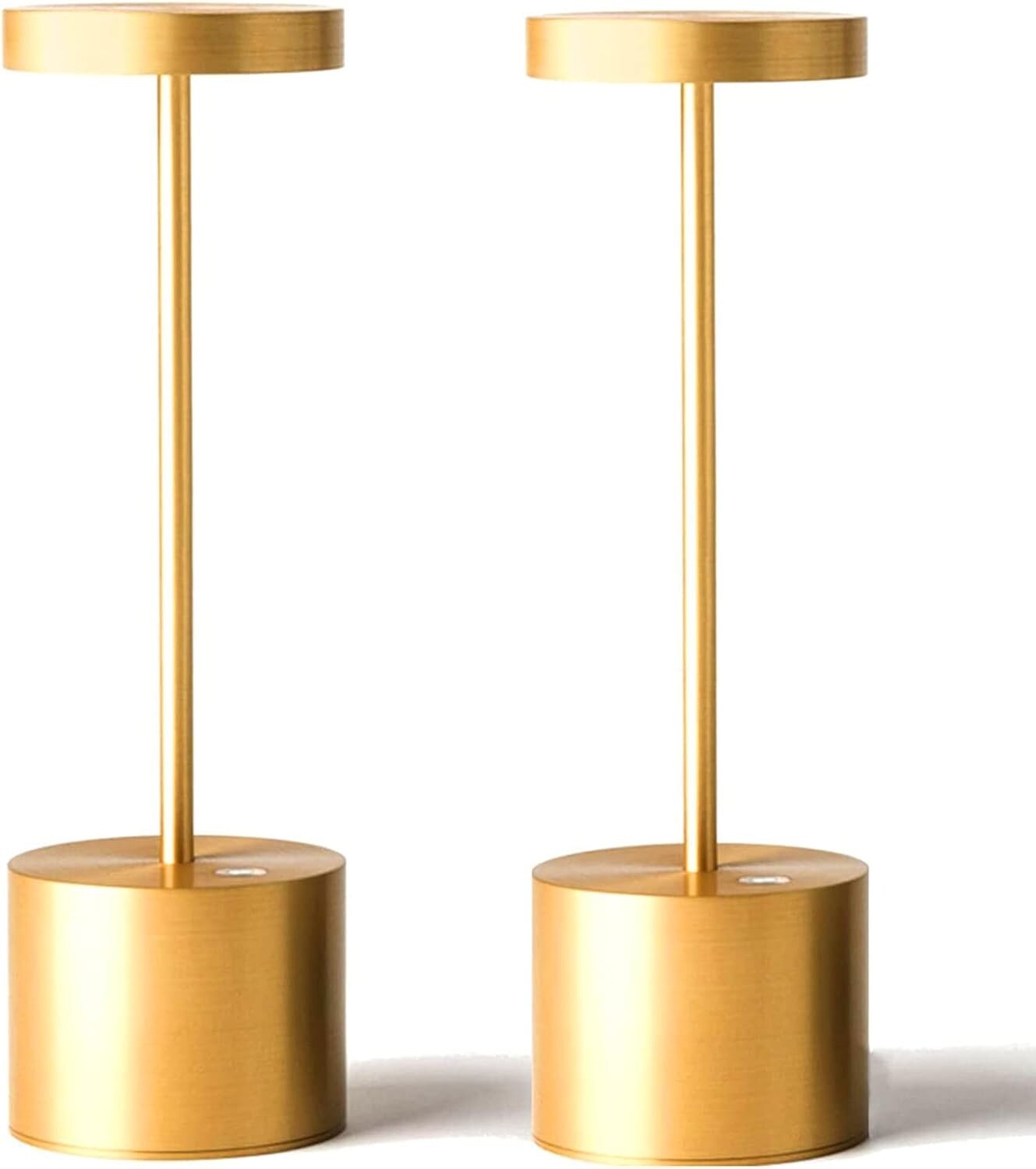 Elegant Gold Dimming LED Table Lamp – 5000mAh Rechargeable & Portable Design