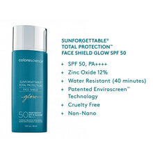 Load image into Gallery viewer, Lightweight SPF 50 Face Shield - Hypoallergenic &amp; Paraben-Free Protection