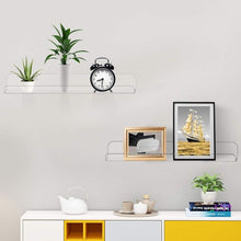 Load image into Gallery viewer, Modern Clear Acrylic 15'' Floating Shelf Set - 6 Pack for Stylish Organization
