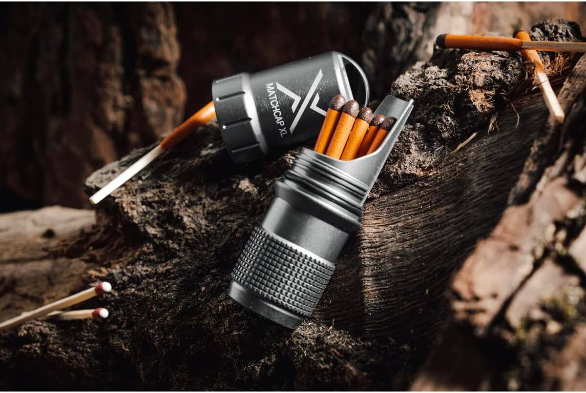 Lightweight Waterproof Match Kit with Striker—Perfect for Hiking and Camping