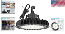 Load image into Gallery viewer, IP65 Rated 150W UFO LED High Bay Light - 1-10V Dimmable Indoor Lighting Solution