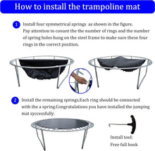 Load image into Gallery viewer, Trampoline Replacement Mat for 15ft Frame - UV Resistant &amp; Easy Setup Included
