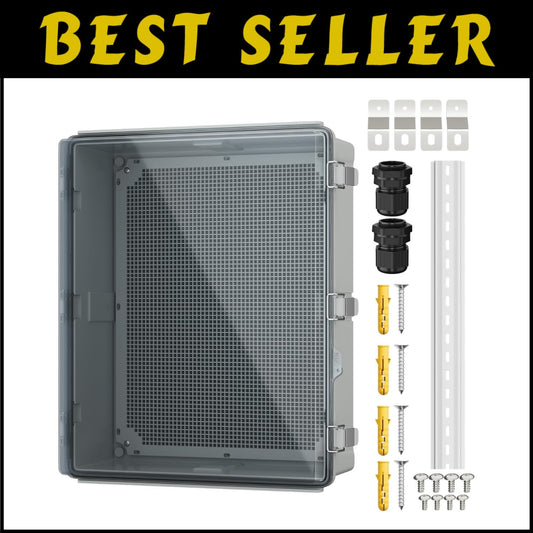 Versatile Transparent Electrical Box 19.7x15.7x7.9 - Secure Weatherproof Storage