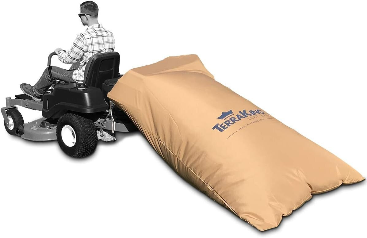 Durable XL Leaf Bag for Ride-On Lawnmowers - Quick Install & 54 Cu Ft Capacity