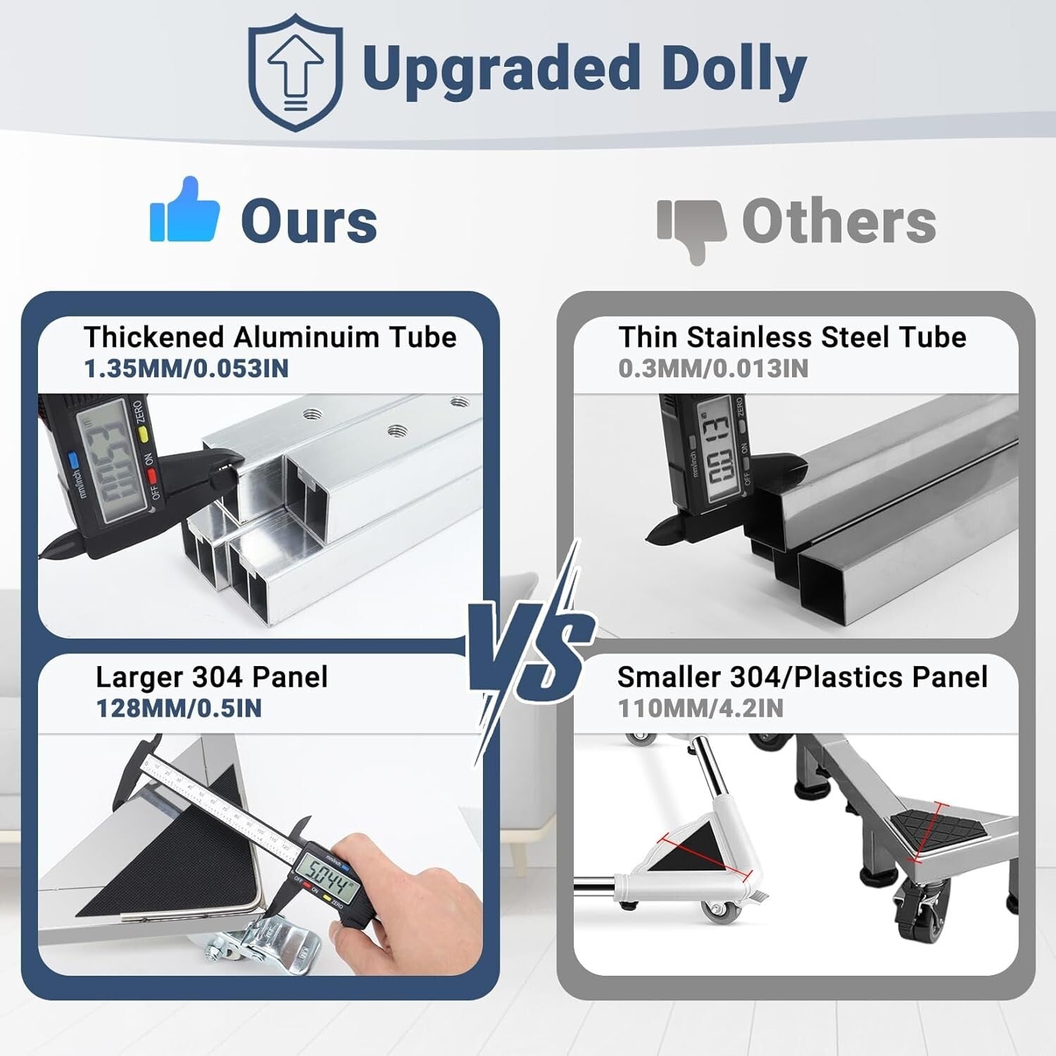 Heavy-Duty Stainless Steel Washing Machine Dolly Cart with Lockable Wheels - ...