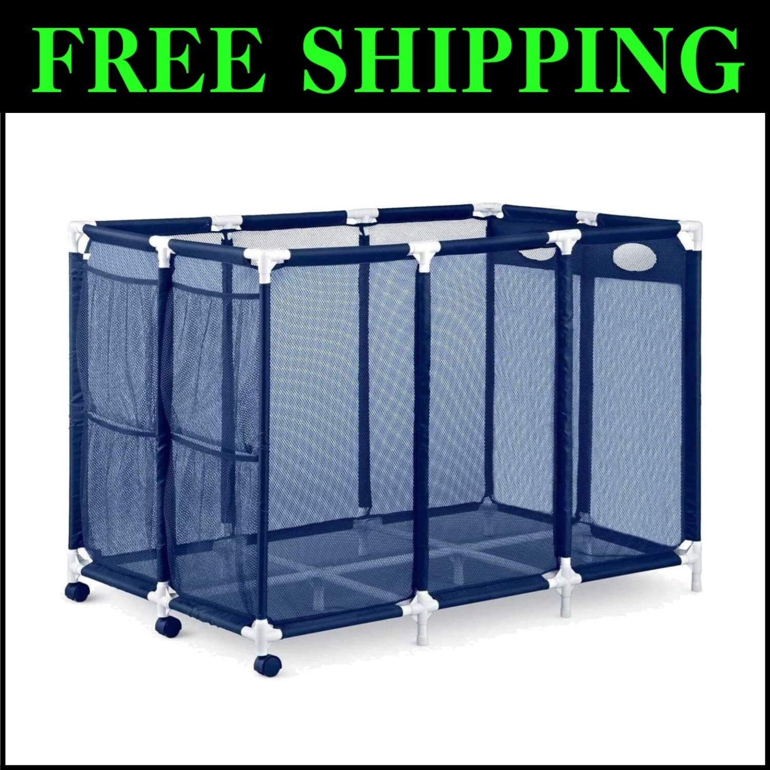 Portable XX-Large Pool Storage Bin with Quick Dry Mesh for Toys and Accessories