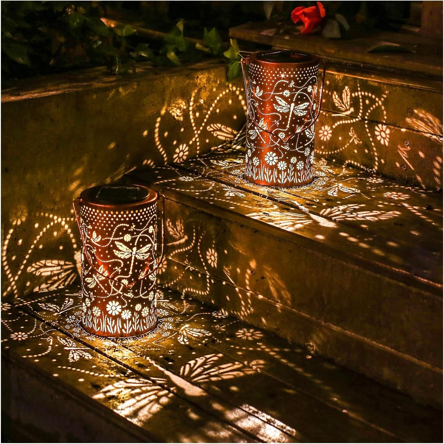 Dragonfly Solar Hanging Lantern – Waterproof LED Beauty for Garden Decor