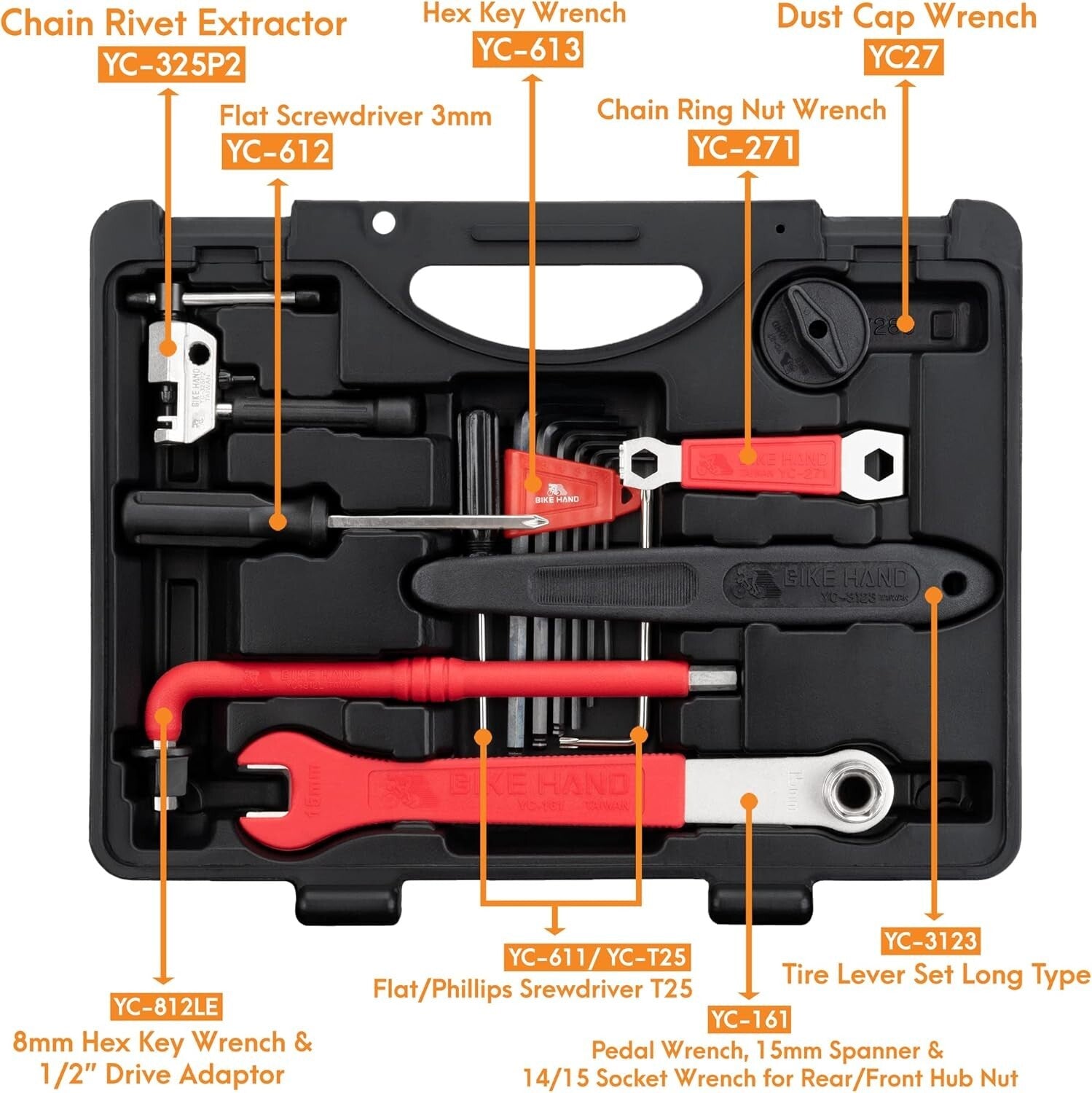 Sturdy Bike Repair Tool Set with Torque Wrench - Ideal for Mountain & Road Bikes