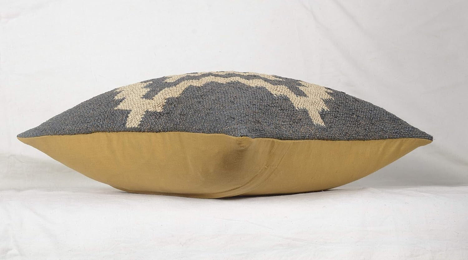 Durable 18x18 Hand Crafted Jute Kilim Cushion Covers - Set of 4 Vintage Style