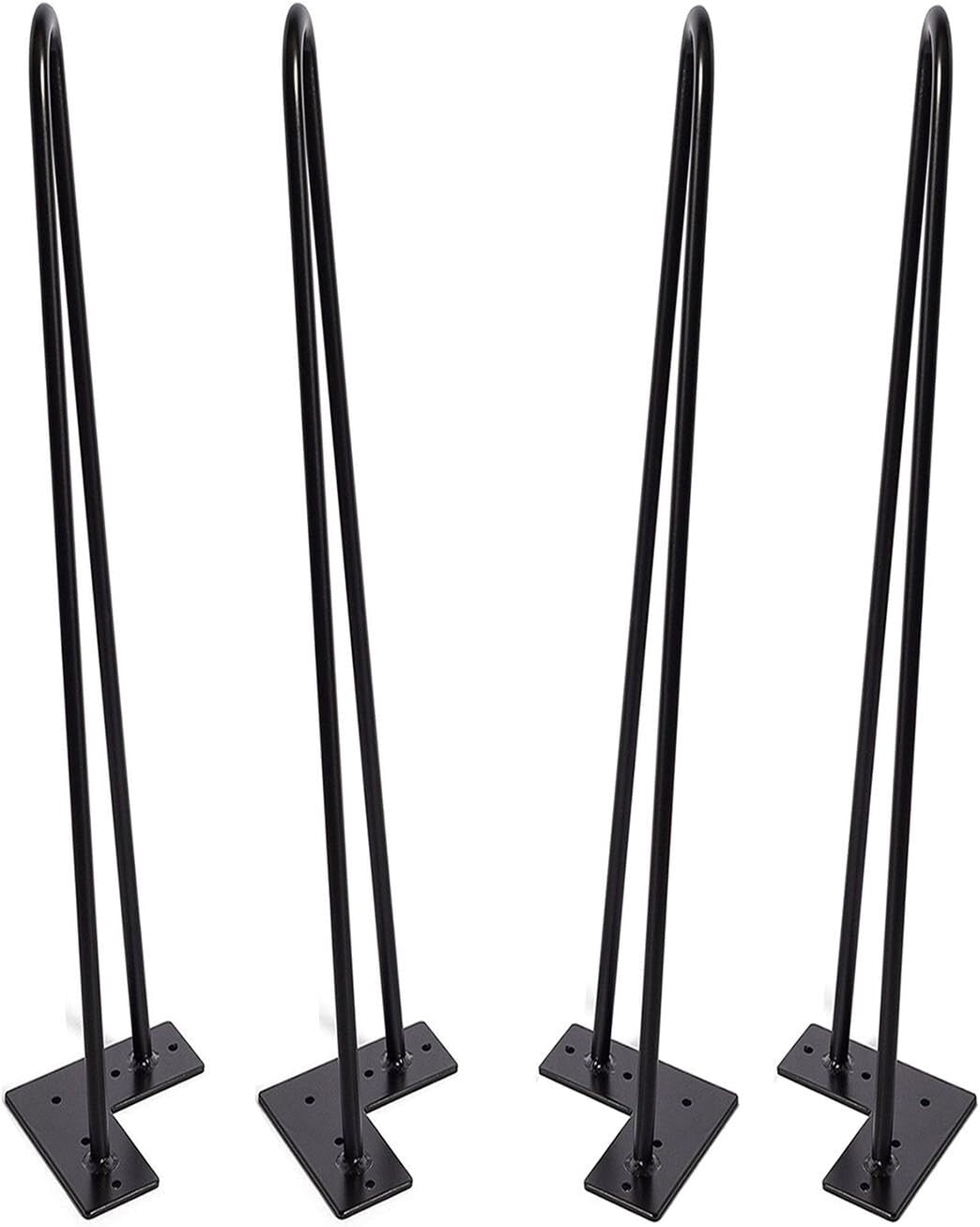 Sturdy 28-Inch Hairpin Legs Set for Stylish Dining Table & Desk Projects