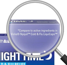 Load image into Gallery viewer, Multi-Symptom Nighttime Cold &amp; Flu Medicine - Fast-Acting Non-Drowsy Softgels